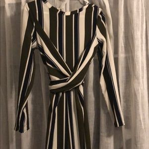 Green, black, white jumpsuit